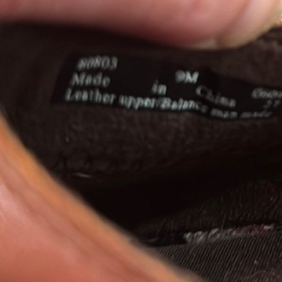 Womens Brown Leather Slip-On Shoes - Picture 4 of 5